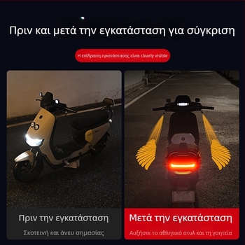 LED προβολέας φτερών αγγέλου για μοτοσικλέτα – universal, 12-24V, 3W, τοποθέτηση στο μπροστινό εσωτερικό χώρο