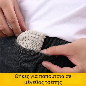 Κάλυμμα Παπουτσιών Σιλικόνης - Αδιάβροχο, Αντιολισθητικό, Ανθεκτικό στη Φθορά, Με Αναβαθμισμένο Παχύ Σχεδιασμό για Ταξίδια