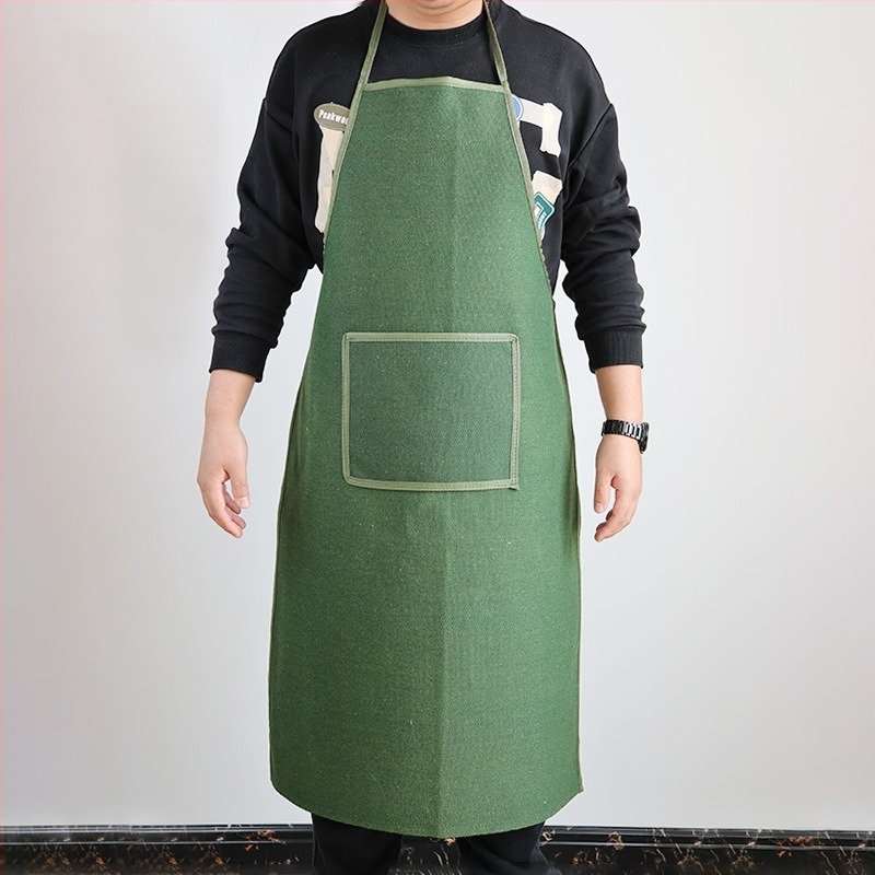 Chanda καμβάς ποδιά συγκόλλησης με προστασία από σπινθήρες και φλόγες, ενισχυμένος σχεδιασμός για βιομηχανικά εργαστήρια, 400 g, κατάλληλη για επεξεργασία τροφίμων