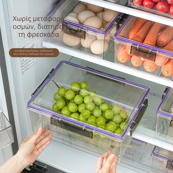 Κουτί συντήρησης φρεσκάδας ψυγείου – Απλό στυλ, Μάρκα Yize, Μοντέλο Sealed Storage Box, Λειτουργίες: Αποθήκευση, Διατήρηση φρεσκάδας, Σφράγιση, Υλικό: Άλλο