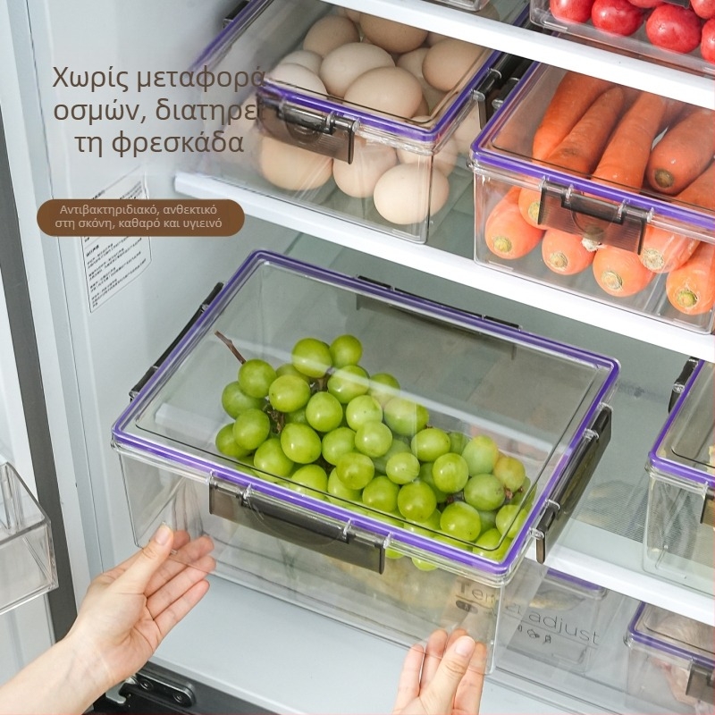 Κουτί συντήρησης φρεσκάδας ψυγείου – Απλό στυλ, Μάρκα Yize, Μοντέλο Sealed Storage Box, Λειτουργίες: Αποθήκευση, Διατήρηση φρεσκάδας, Σφράγιση, Υλικό: Άλλο