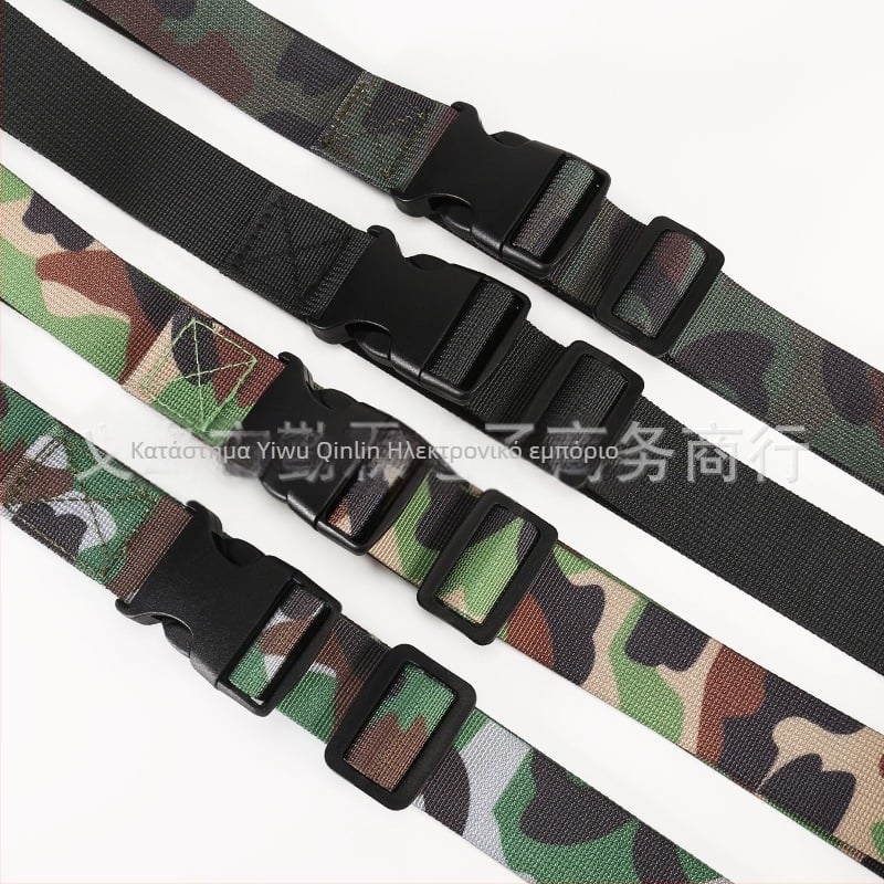 Ζώνη από καμβά με πλαστική αγκράφα, πλάτος 2-4 εκ, Qinlin