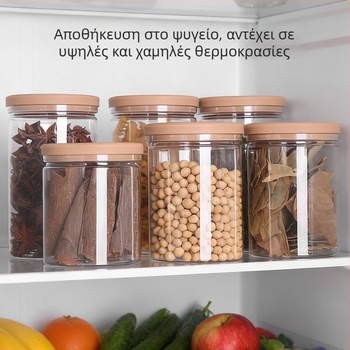 Κυκλικό πλαστικό δοχείο αποθήκευσης τροφίμων, ανθεκτικό στην υγρασία, κυλινδικού σχήματος, κατάλληλο για φούρνο μικροκυμάτων