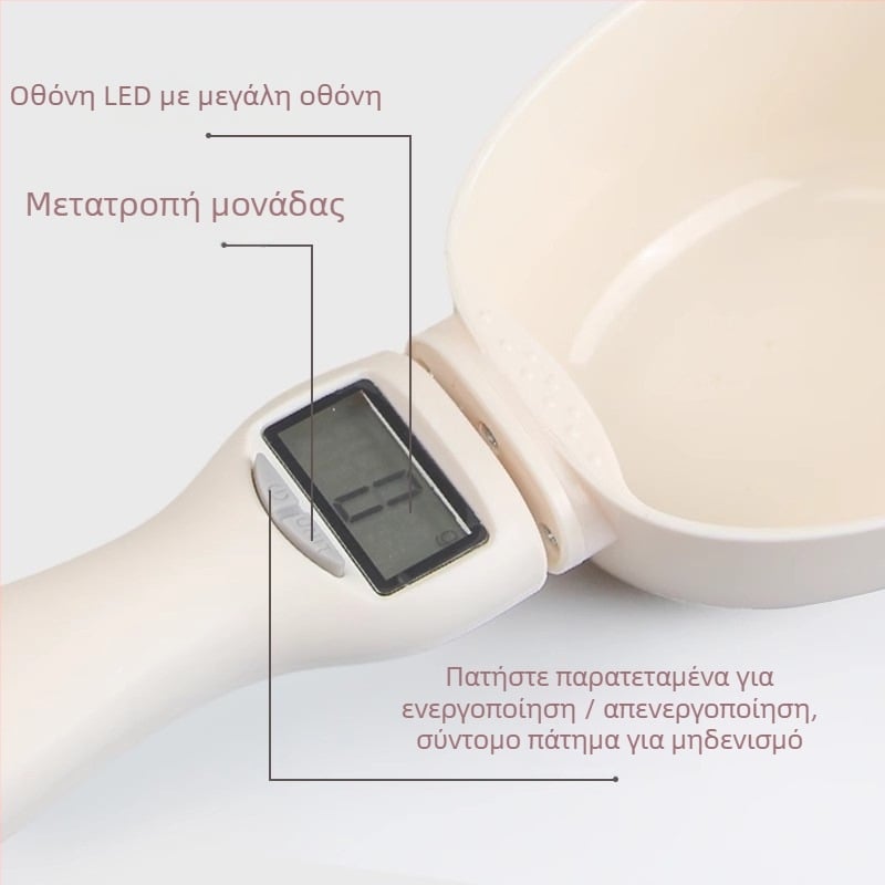 Κουταλάκι ταΐσματος κατοικίδιων με κλίμακα, ABS υλικό, σετ αυτόματης σίτισης, 2 τεμάχια, Snow Mountain Star.