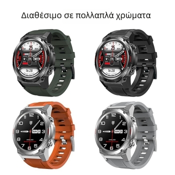 Έξυπνο ρολόι με κλήσεις Bluetooth, οθόνη AMOLED 1,43 ιντσών, παρακολούρηση οξυγόνου αίματος, παρακολούθηση καρδιακών παλμών, IP68 αδιάβροχο