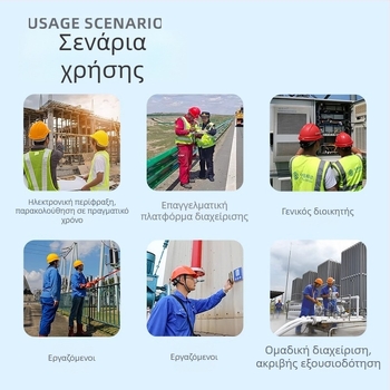 Εξωτερικός ανιχνευτής κράνους ασφαλείας, 5G ευφυής επιτήρηση εργοταξίου, GPS με φωνητική εντολή, ασύρματο