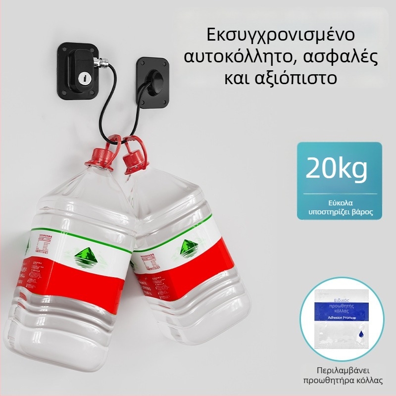 Παιδική κλειδαριά ασφαλείας για ντουλάπες και συρτάρια - ABS υλικό, κλειδαριά παραθύρου χωρίς τρύπες με κωδικό (No-punch), μοντέρνος μινιμαλιστικός σχεδιασμός