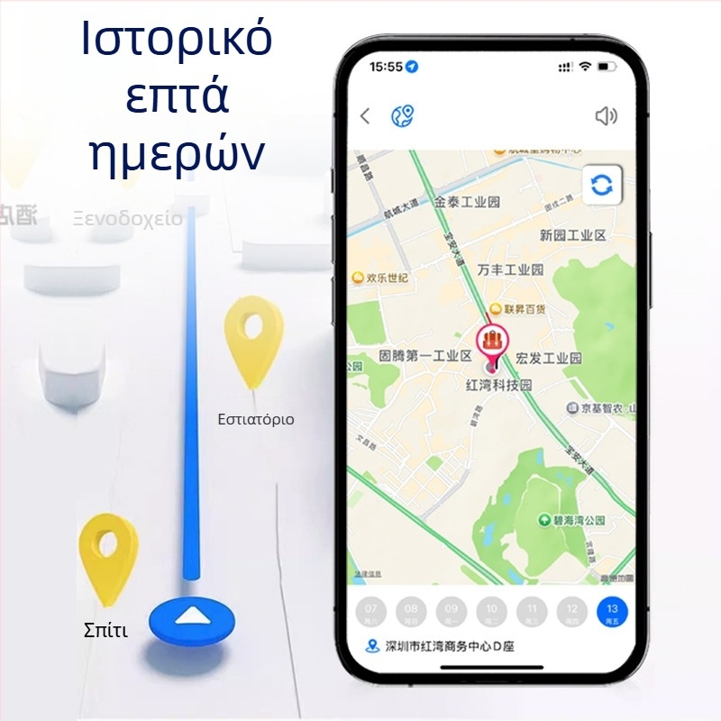 F1 Ανιχνευτής GPS για κάρτες πορτοφόλι — υπερ-λεπτό, 38×34×9 mm, ακρίβεια GPS 10 μ, IP67 αδιάβροχο, αυτονομία μπαταρίας 180 ημερών, ενσωματωμένη κεραία