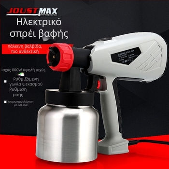 Ηλεκτρικό πιστόλι ψεκασμού Joust max με αποσπώμενο σύστημα υψηλής πίεσης για οικιακές ανακαινίσεις – Αλουμινένια δεξαμενή
