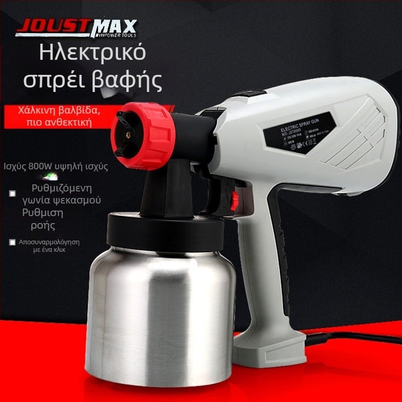 Ηλεκτρικό πιστόλι ψεκασμού Joust max με αποσπώμενο σύστημα υψηλής πίεσης για οικιακές ανακαινίσεις – Αλουμινένια δεξαμενή