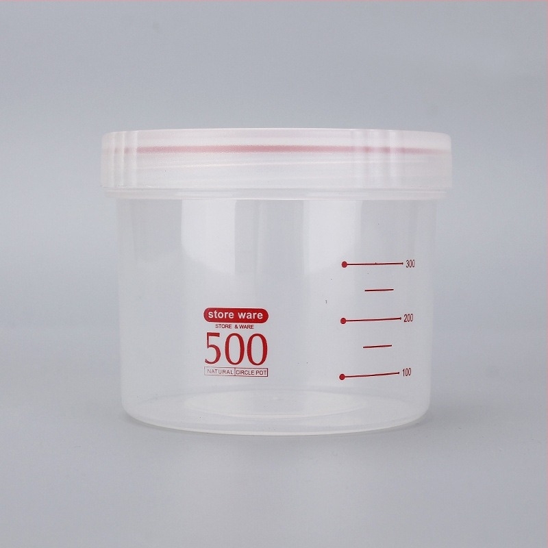 Κύκλιος πλαστικός κάδος αποθήκευσης τροφίμων με περιστρεφόμενο καπάκι, χωρητικότητας 800–1000 ml, συμβατός με φούρνο μικροκυμάτων