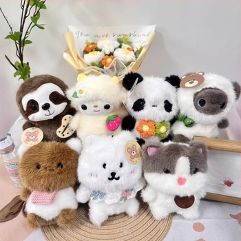 Αρκουδάκι plush – κοντή γούνα, γέμισμα PP βαμβάκι, πολυλειτουργικό κρεμαστό για τσάντα, προσαρμοσμένα δείγματα