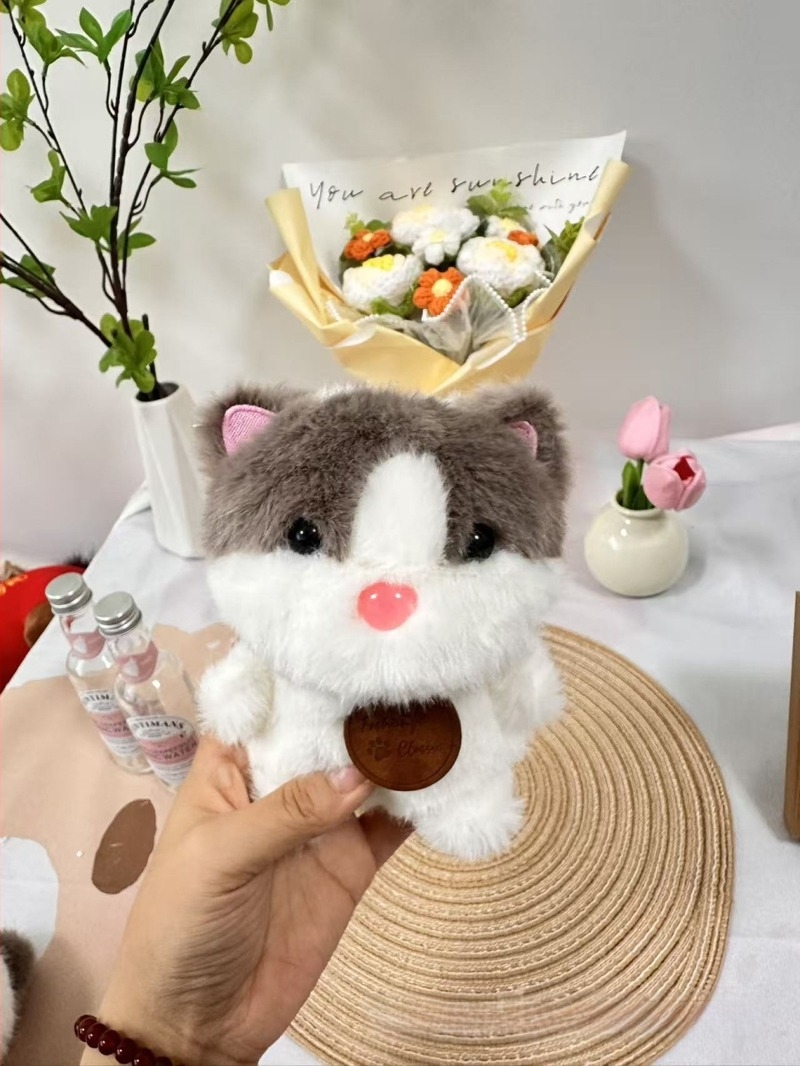 Αρκουδάκι plush – κοντή γούνα, γέμισμα PP βαμβάκι, πολυλειτουργικό κρεμαστό για τσάντα, προσαρμοσμένα δείγματα