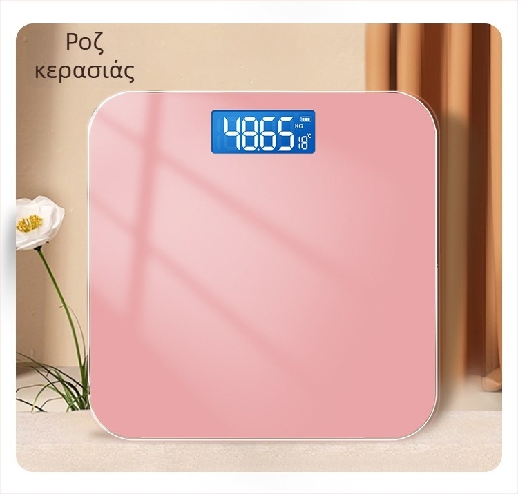 Έξυπνη ζυγαριά σώματος και λιπώδους μάζας, USB επαναφορτιζόμενη, 180 kg χωρητικότητα, αισθητήρας υψηλής ακρίβειας, οθόνη HD LCD