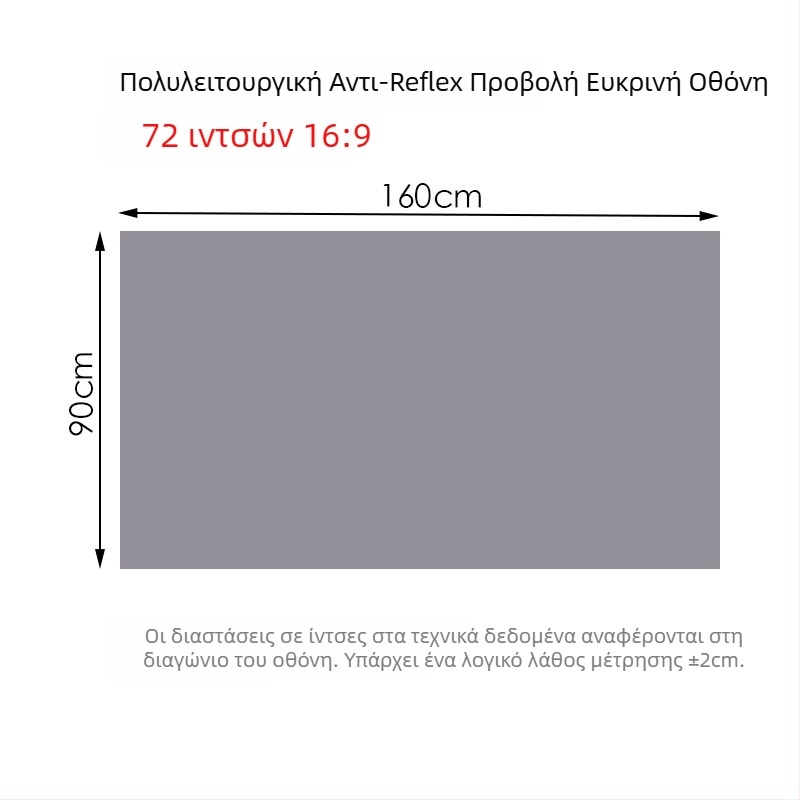 NICEFOUR SK1 Αναδιπλούμενη Αντι-Ανακλαστική Οθόνη Προβολής, βάρος 100–820 g, εξουσιοδοτημένη ιδιωτική μάρκα, γωνία προβολής 0–40°