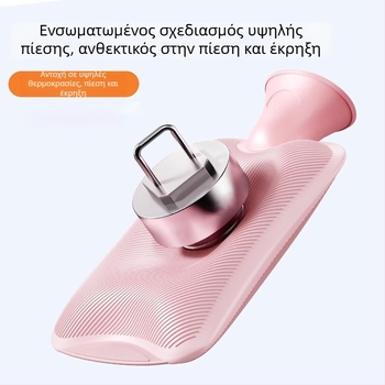 Θερμαντική σακούλα ζεστού νερού με βελούδινο κάλυμμα από PVC υψηλής πυκνότητας, πλήρωση με νερό, 300 g, για ολόκληρο το σώμα - ζέσταμα χεριών και ποδιών, θέρμανση στο κρεβάτι