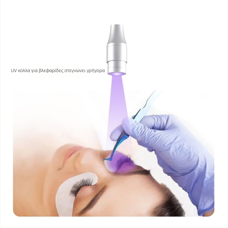 Βάση λαμπτήρα UV για βλεφαρίδες και gel νυχιών, ρυθμιζόμενο μέγεθος δέσμης, 5V, 1A, αλουμινένιο περίβλημα, JLONLI, μοντέλο 009 σειρά