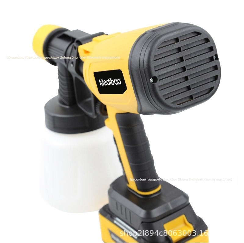 Saint Bier Ηλεκτρικό πιστόλι ψεκασμού, φορητό υψηλής πίεσης εργαλείο βαφής, επαναφορτιζόμενη μπαταρία λιθίου, 21V