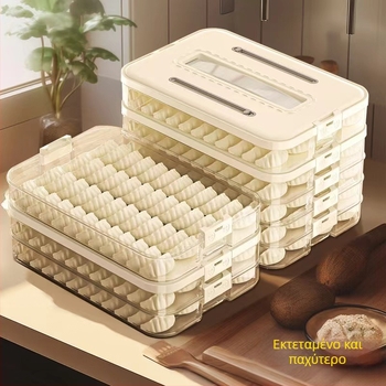 Κουτί αποθήκευσης για ντιμπλίνγκ – πλαστικό τροφίμων, μάρκα Hani, απλός μοντέρνος σχεδιασμός, δυνατότητα στοίβαξης