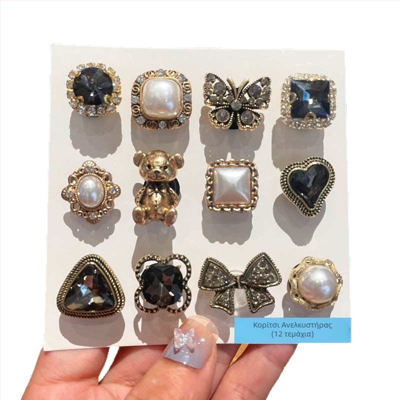 Xingpeng Παπούτσια Flower, μοντέλο Shoe Flower, κατάλληλα για σανδάλια και παντόφλες, στυλ καρτούν, γλυκό, πολυχρηστικό, λογοτεχνικό ρετρό, μάρκα Xingpeng, για όλες τις εποχές