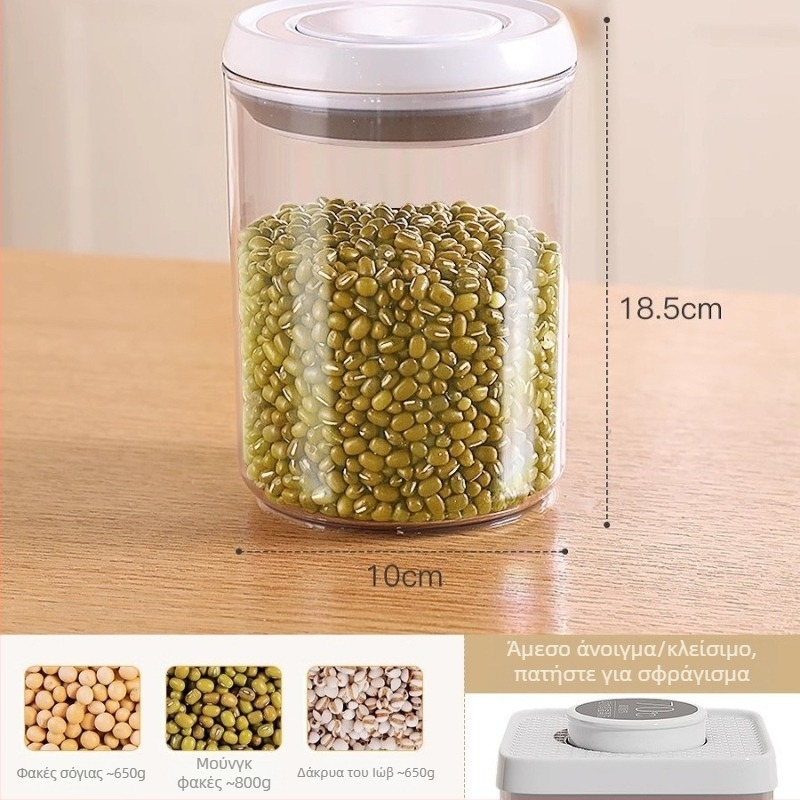 Good Helper PP Κλειστό Κουτί Αποθήκευσης Τροφίμων, Οβάλ, 301–500 ml