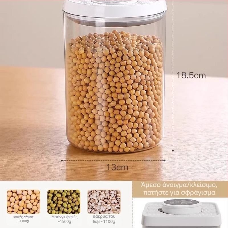 Good Helper PP Κλειστό Κουτί Αποθήκευσης Τροφίμων, Οβάλ, 301–500 ml