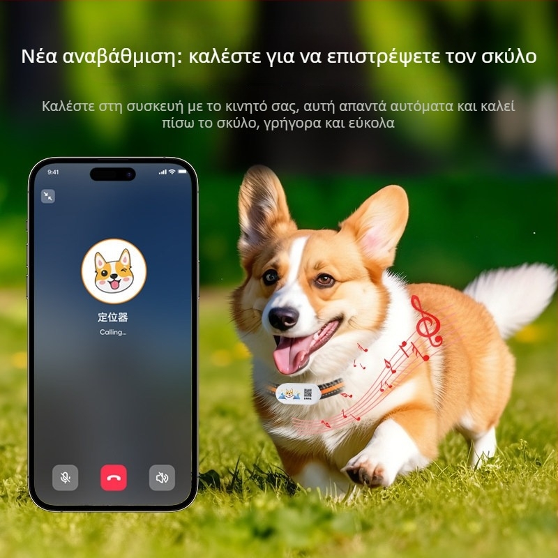 Τετράποδος εντοπιστής GPS με Beidou για γάτες, σκύλους και πρόβατα – αδιάβροχο κολάρο με συναγερμούς δόνησης, απώλειας, κίνησης και περίφραξης; GPS ακρίβεια 15 μ.; IP67; μπαταρία πολυμερούς