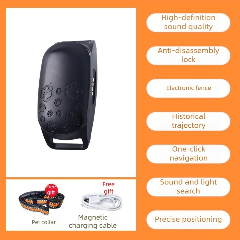 Τετράποδος εντοπιστής GPS με Beidou για γάτες, σκύλους και πρόβατα – αδιάβροχο κολάρο με συναγερμούς δόνησης, απώλειας, κίνησης και περίφραξης; GPS ακρίβεια 15 μ.; IP67; μπαταρία πολυμερούς