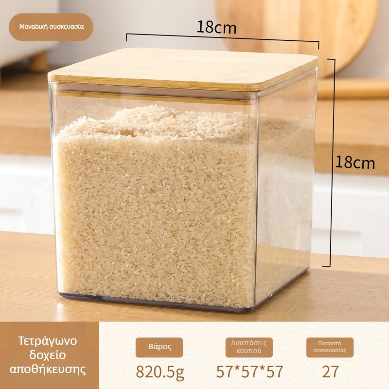 Τετράγωνη PET θήκη τροφίμων για συντήρηση, Διαφανές δοχείο αποθήκευσης τροφίμων, Παραγωγή Zhejiang Jinhua, Ποιότητα Premium