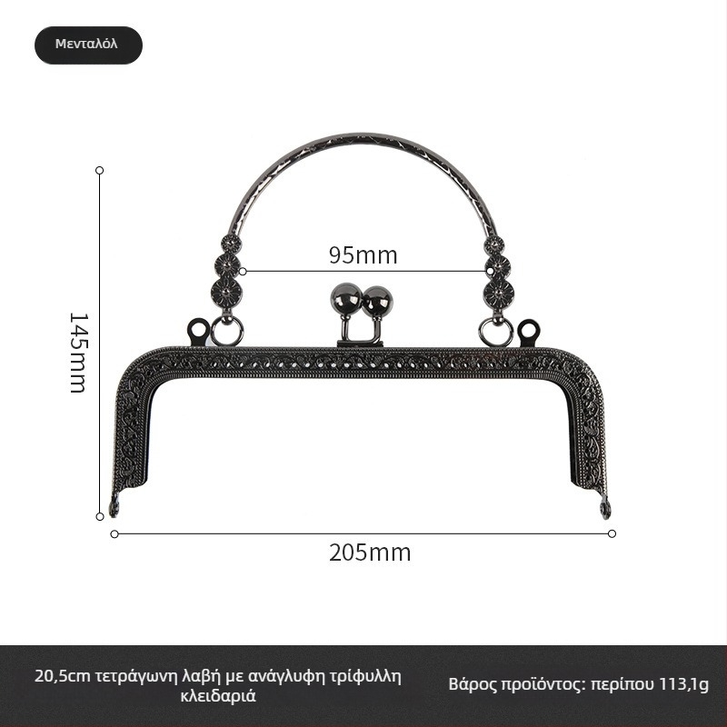 Yl ανάγλυφα εξαρτήματα για τσάντες από κράμμα ψευδάργύρου – γεωμετρικό μοτίβο, ανθεκτικά σε σεισμούς, αξεσουάρ αποσκευών