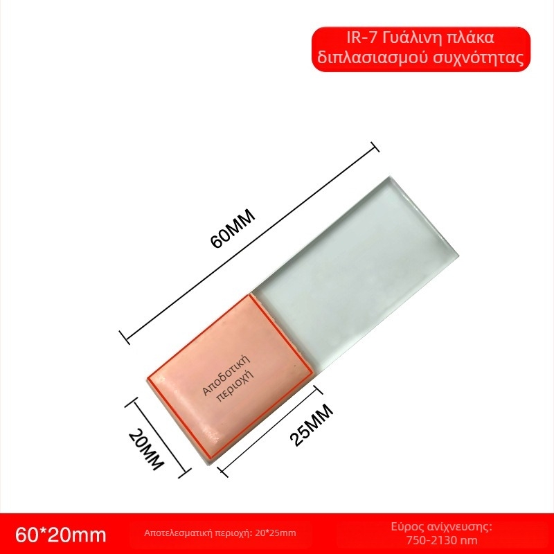 Κάρτα ανίχνευσης με πλάκα διπλασιασμού συχνότητας υπέρυθρου λέιζερ, ανίχνευση 1550 nm, τροποποιητής φωτός, μετατροπή και τοποθέτηση, κάρτα απεικόνισης 1064/10600