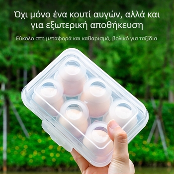 Κουτί αποθήκευσης αυγών για υπαίθριο κάμπινγκ με συρόμενο συρτάρι – φορητό, διατήρηση φρεσκάδας, σφράγιση, πλαστικό τροφίμων