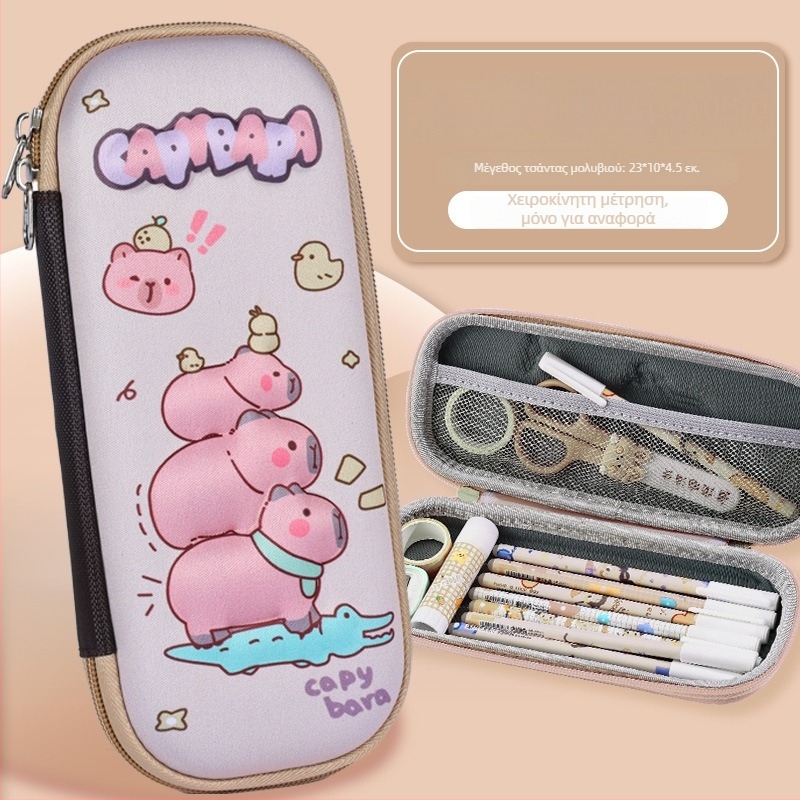 Θήκη μολυβιών με μεγάλη χωρητικότητα, 3D cartoon EVA, θεμα αστροναύτης, μοντέλο D-238, 100 g, δυνατότητα εκτύπωσης λογότυπου