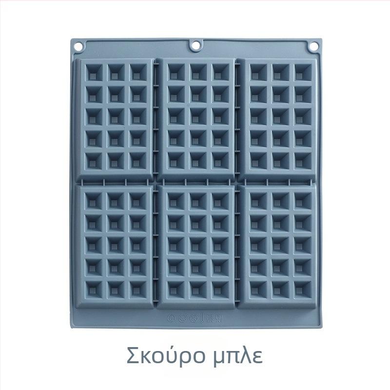 Καλούπι σιλικόνης για μπισκότα με 6 θήκες βάφλας, σχήμα κανονικού πολυγώνου, εργαλείο κουζίνας