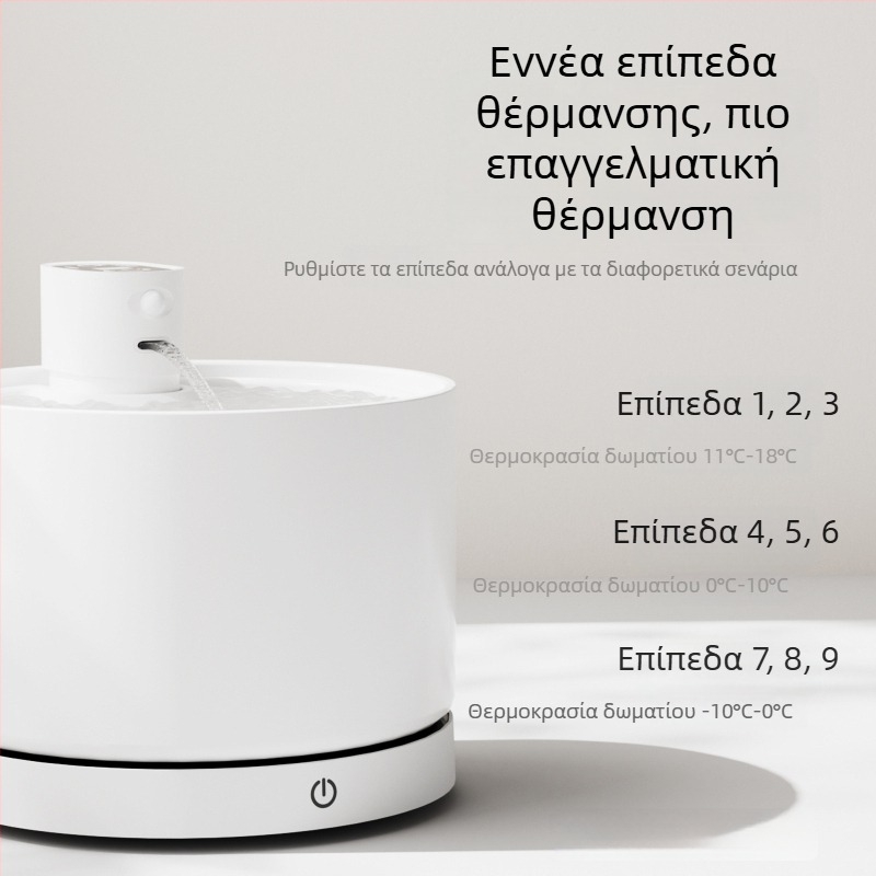 Κεραμικός ποτιστήρας νερού για κατοικίδια με θέρμανση σταθερής θερμοκρασίας το χειμώνα και κυκλοφορούμενο φιλτράρισμα. Κατάλληλο για γάτες και σκύλους. Μοντέλο LE-CF-01