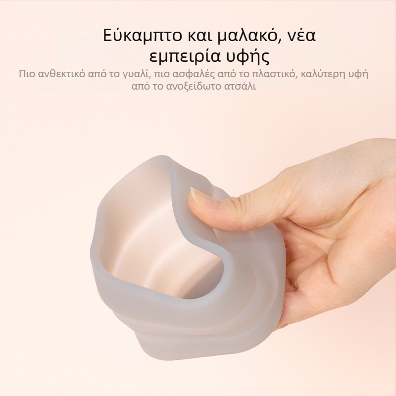 Σιλικονούχο μπολ φαγητού για μωρά με καπάκι, αναδιπλούμενο, κατάλληλο για τρόφιμα, μάρκα Yijiu, κατάλληλο από 3 μηνών