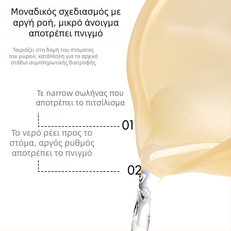 Παιδικό μπολ ταΐσματος με ράμφος αετού – σιλικόνη, κατάλληλο για 3+ μηνών, σετ 1 τεμ., χαριτωμένο στυλ