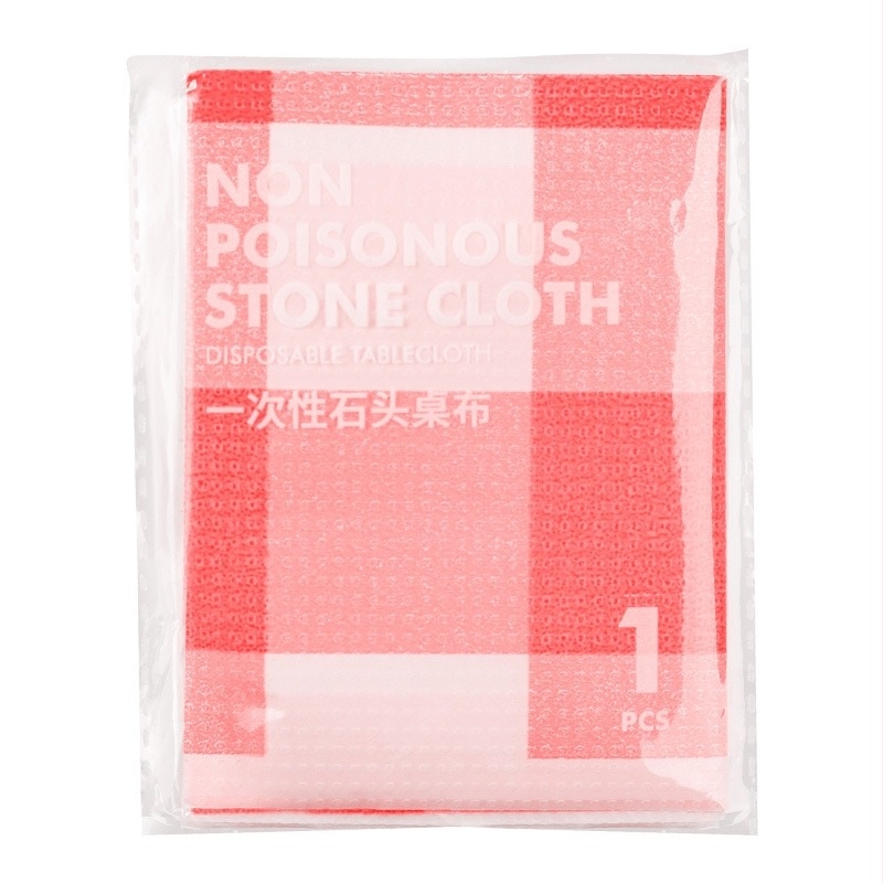 Ορθογώνιο τραπεζομάντιλο μίας χρήσης από πλαστικό (PE), αδιάβροχο και ανθεκτικό στο λίπος, 0.1 mm πάχος, βιοδιασπώμενο