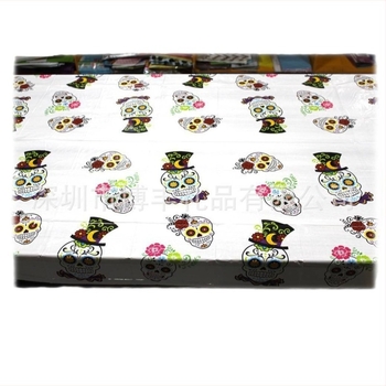 Πλαστικό τραπεζομάντιλο μίας χρήσης, ορθογώνιο, PE/πολυαιθυλένιο, μοτίβο κουκίδων, προσαρμοζόμενο με εκτύπωση λογότυπου