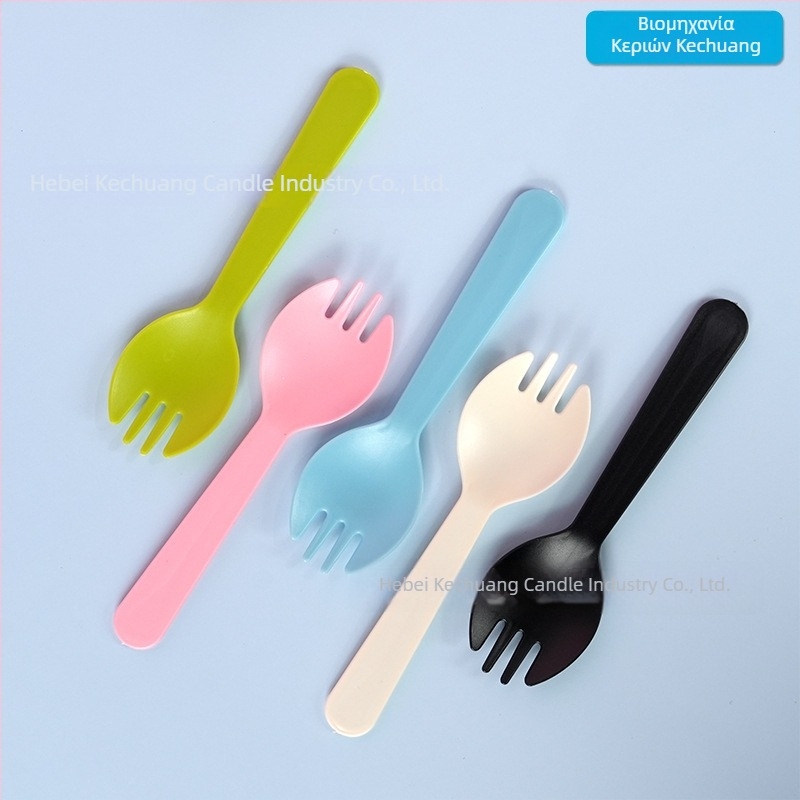 Μίας χρήσης σετ πιάτου τούρτας, μαχαίρια και πιρούνια – πλαστικό, ορθογώνιος δίσκος, 5 μαχαίρια και 5 πιρούνια