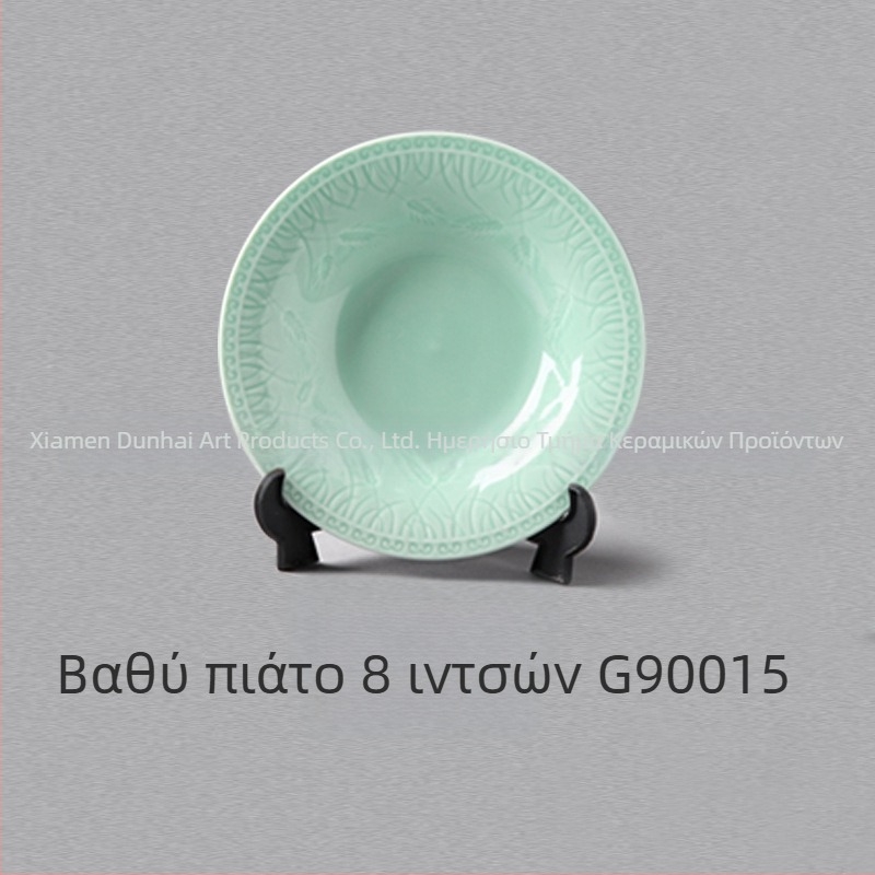 Σετ κεραμικών ειδών για τραπεζαρία με γλάσο – Νέος κινεζικός στυλ από τη Susan Ceramics, περιλαμβάνει μπολ σούπας, πιάτα, κατσαρόλα για σούπα και κουτάλι σούπας; κατάλληλο για παιδιά, μαθητές, ενήλικες και ηλικιωμένους; διαθεσιμότητα προσαρμογής