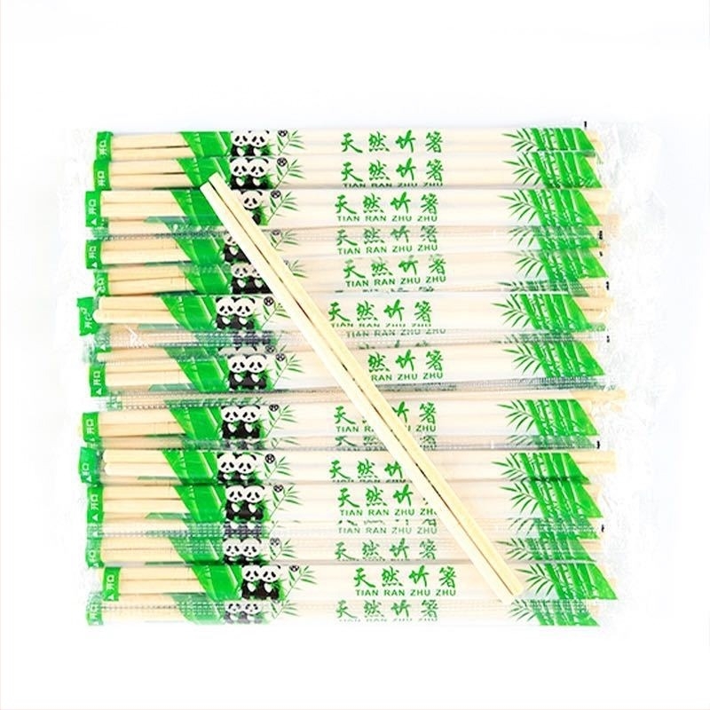 Μονόχρηστα μπαμπού chopsticks, κινέζικος στυλ; 800–1600 ζεύγη ανά παρτίδα; εκτύπωση λογότυπου διαθέσιμη; όχι κατάλληλα για φούρνο μικροκυμάτων