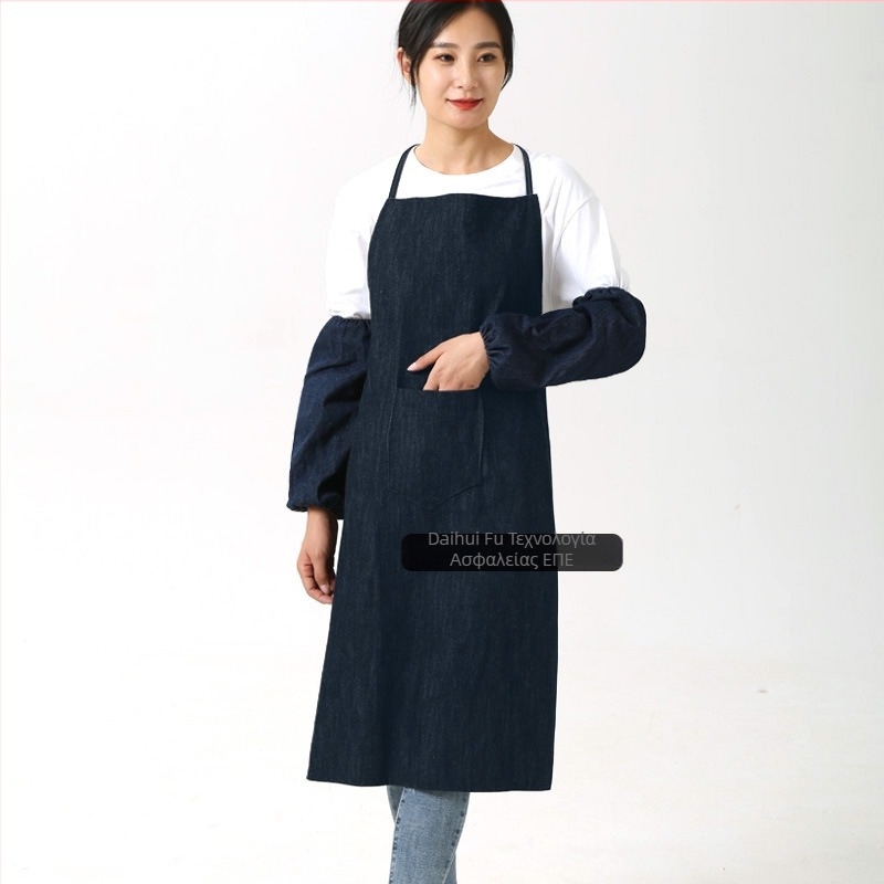 Ποδιά τζιν για συγκόλληση with τσέπη, βαριά κατασκευή, ανθεκτική στην φθορά, προστασία κατά της ρύπανσης για συγκόλληση και κατασκευές