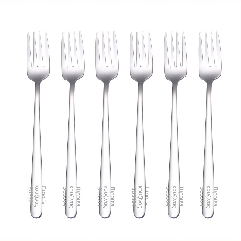 Πιρούνι φρούτων, 304 ανοξείδωτος χάλυβας, Δυτικό στυλ, καθρέπτιστη επιφάνεια, μάρκα Cugf/Chef Guifei