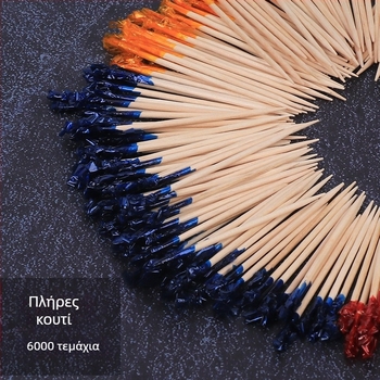 Μπαμπού πιρούνι φρούτων με εκτυπωμένο λογότυπο, μάρκα Two, για παιδιά, πραγματική εικόνα