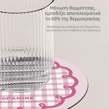 Κυκλικός σιλικόνη βάσης ποτηριού με καρό σχέδιο — αντιολισθητική, απορροφητική, θερμομονωτική (Υλικό: Σιλικόνη; Μάρκα: Dushang; Σειρά: Coaster σειρά; Προσαρμογή: Ναι; Εκτύπωση λογοτύπου: Ναι)