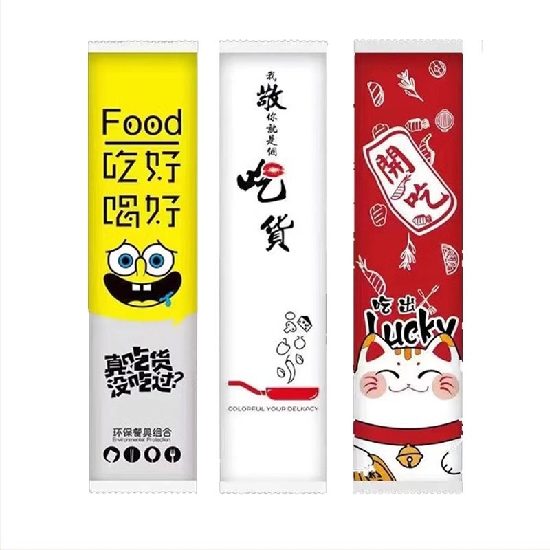 Διαθέσιμος τετράδας τεμαχίων σετ μαχαιροπίρουνων μιας χρήσης με εκτυπώσιμο λογότυπο, από μπαμπού, μη κατάλληλο για φούρνο μικροκυμάτων, κωδικός εκτύπωσης λογότυπου 20213, Εθνική άδεια βιομηχανικής παραγωγής 1