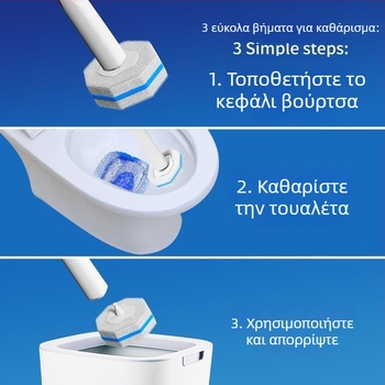 Love jujie Κεφαλή αντικατάστασης βούρτσας τουαλέτας – τοίχο-εγκατάσταση, μακρύς χειρισμός, πλαστικό, μοντέρνο μινιμαλιστικό στυλ