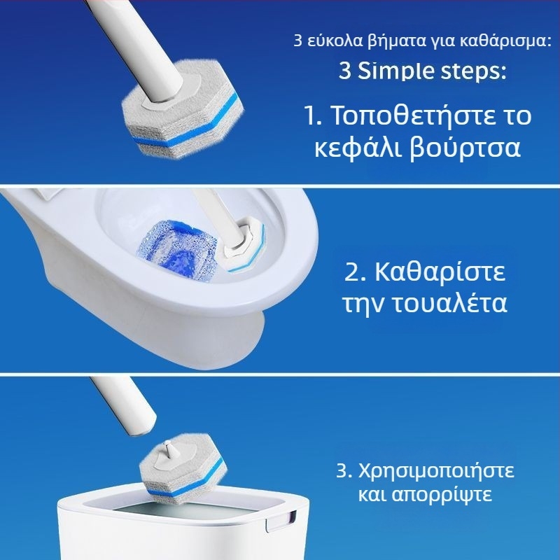 Love jujie Κεφαλή αντικατάστασης βούρτσας τουαλέτας – τοίχο-εγκατάσταση, μακρύς χειρισμός, πλαστικό, μοντέρνο μινιμαλιστικό στυλ