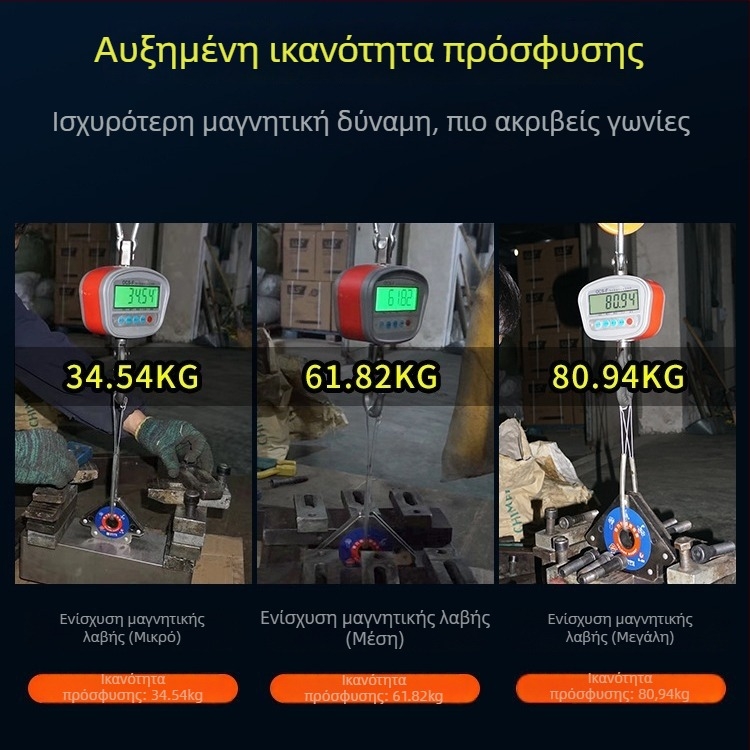 Τριγωνικός προσανατολιστής συγκόλλησης με ισχυρή μαγνητική πρόσφυση, ευθείες και κεκλιμένες γωνίες, πολυγωνική στερέωση για συγκόλληση